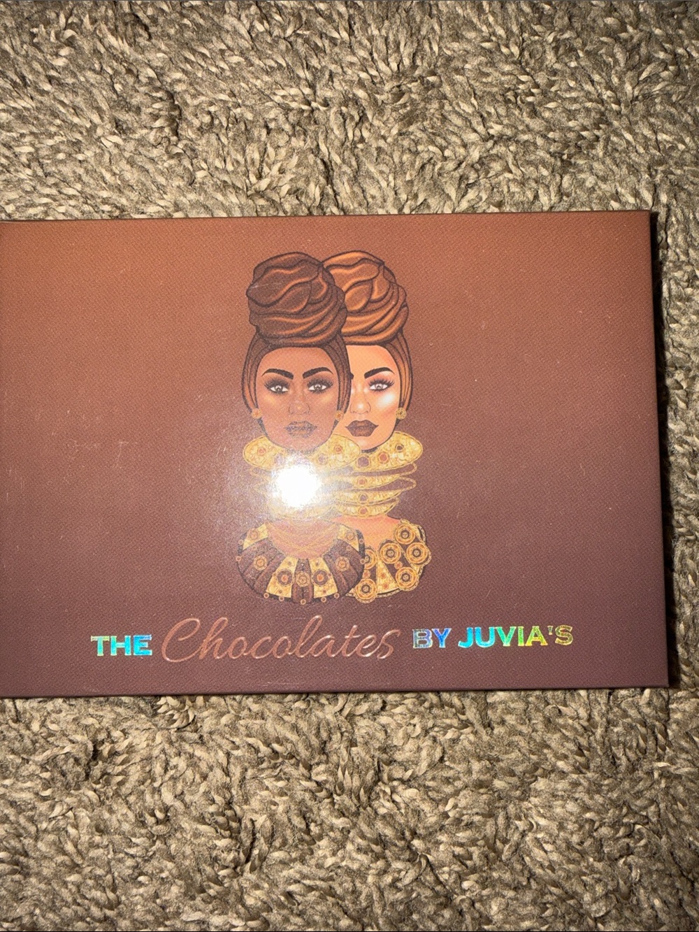 Juvia's Place The Chocolates Eyeshadow Palette - lightly swatched no box